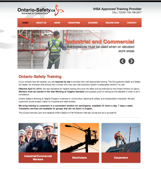 OntarioSafety Training Barrie site Development Project Media
