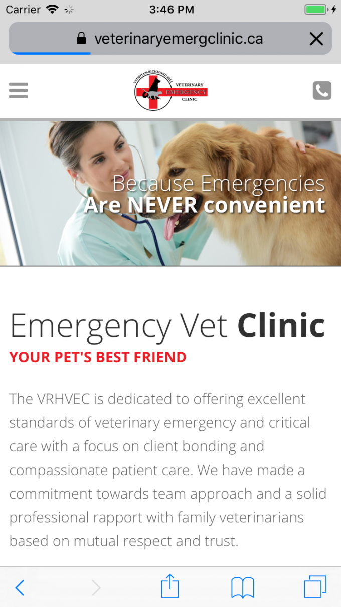 Vaughan & Richmond Hill Emergency Veterinary Media Suite Inc.