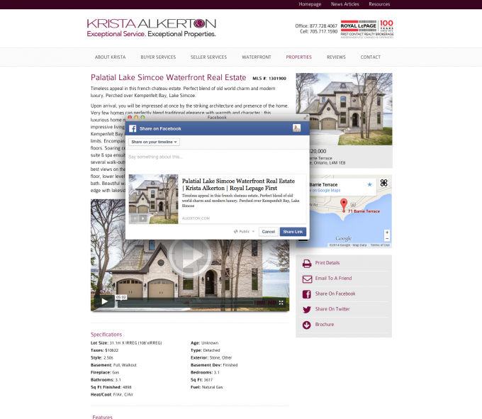 Custom Facebook Share Option