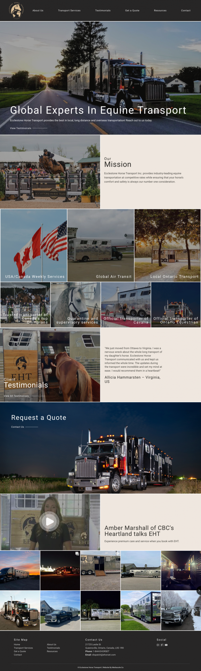 Ecclestone Horse Transport