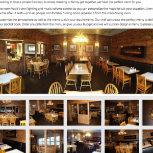 Cottage Canoe Restaurant Barrie Website Design Project Media